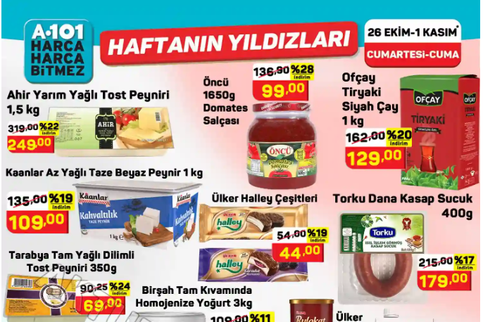 A101 26 Ekim 2024 Aktüel Ürünler Kataloğu