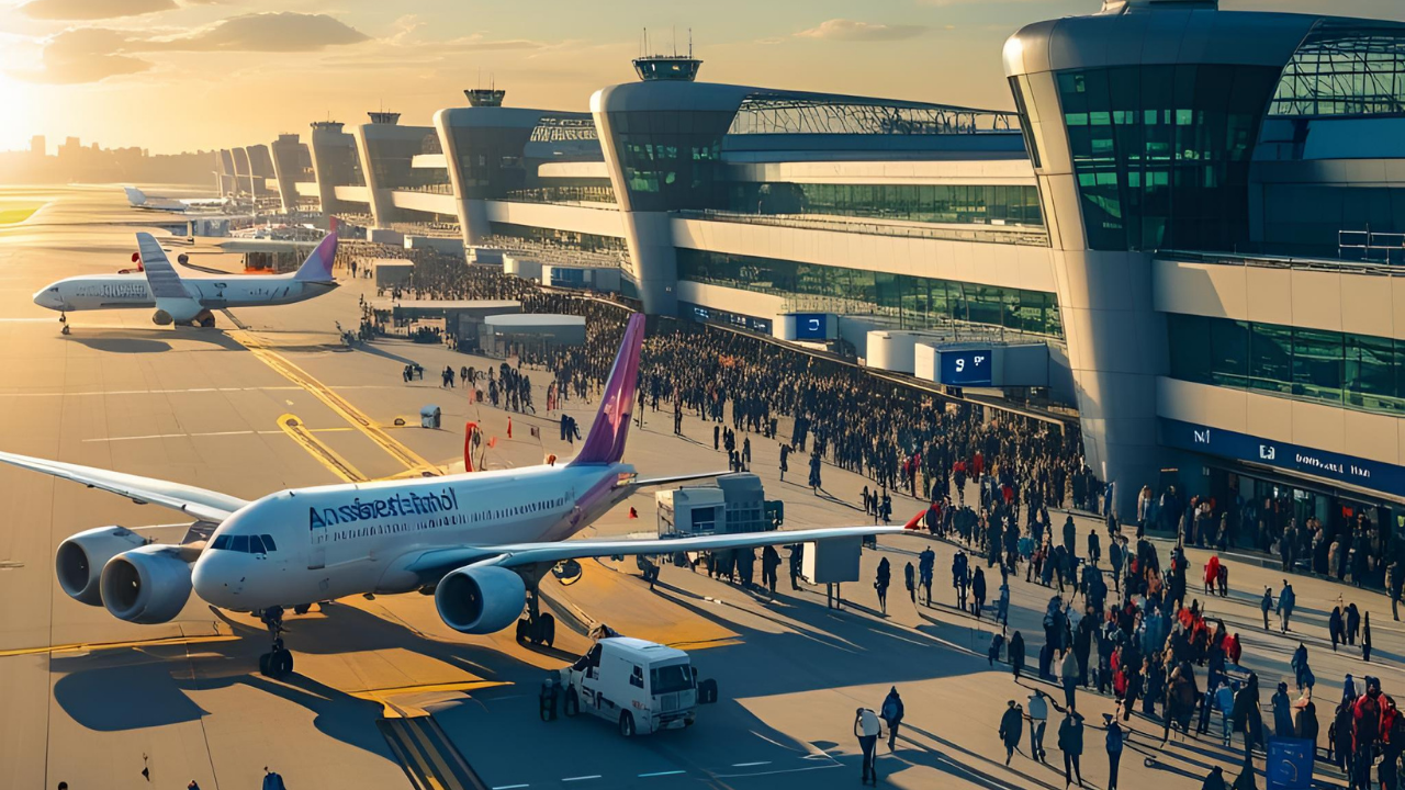 Amsterdam Schiphol Havalimanı 2024’te 66,8 Milyon Yolcu Ağırladı